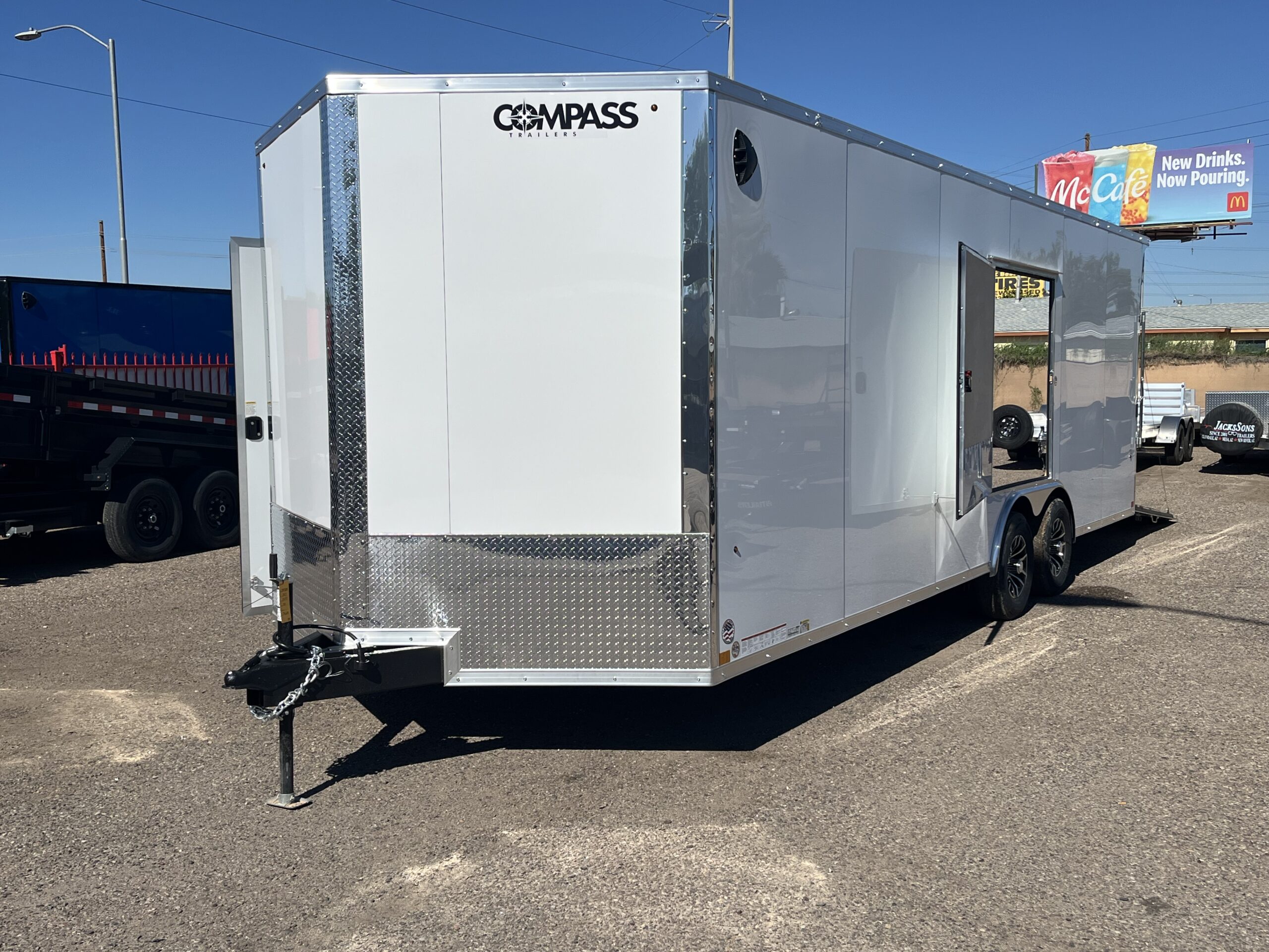 24x8.5 Jasper SE Car Hauler, 10K GVWR, Side Escape Door, Ramp Door - Image 7