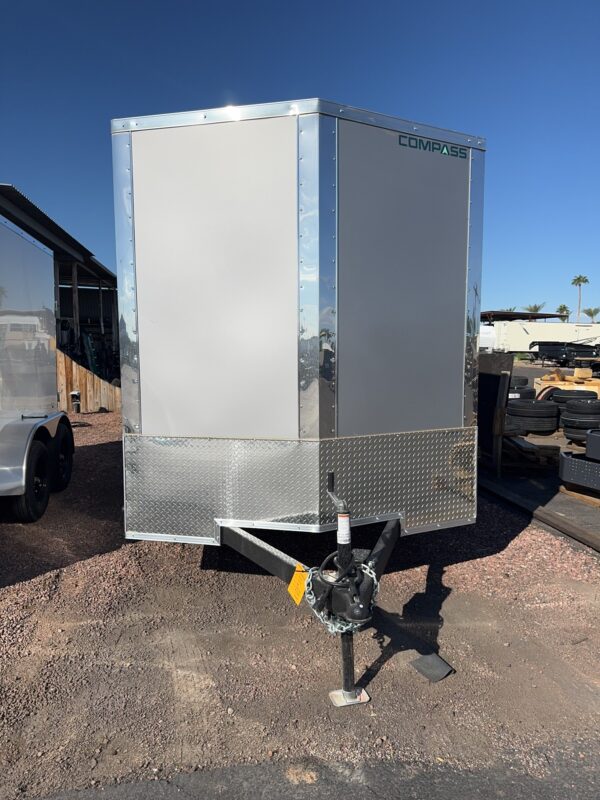 14x7 Indigo DLX Flat Top V-Nose, 7K GVWR, Rear Double Doors