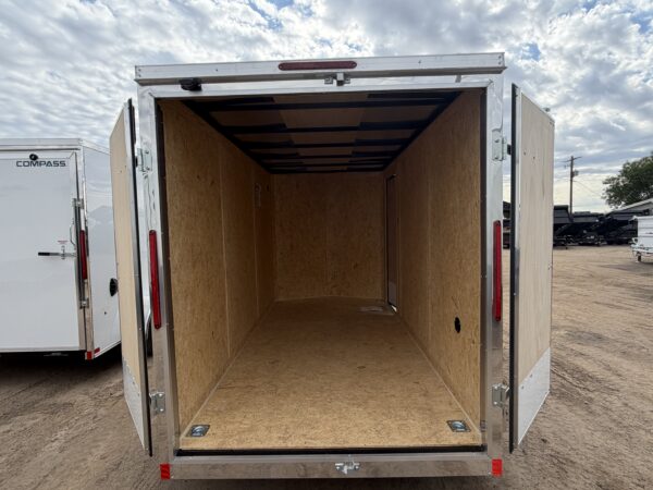 12x6 Indigo DLX, 7K GVWR, Rear Double Doors