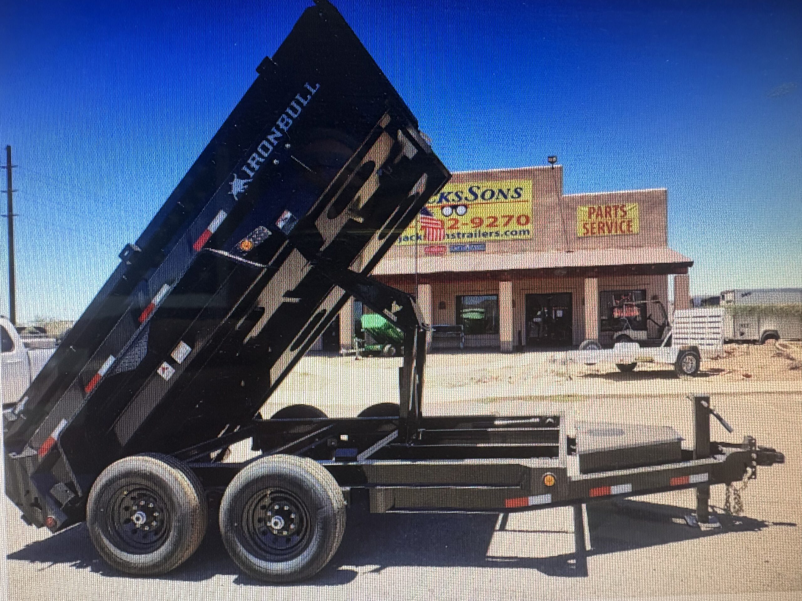 12x72 IronBull Tandem Axle Dump, 15K GVWR, 24" Sides, Solar Charger - Image 5