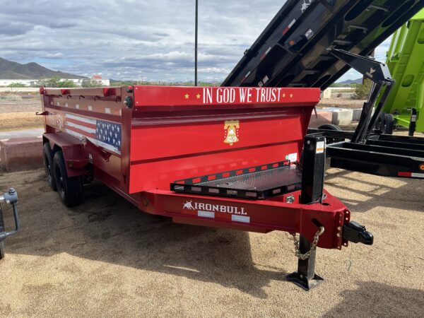 14x83 IronBull Tandem Axle Dump, 14K GVWR, 36" Sides, 14 Ply Tires *America 250 Edition*